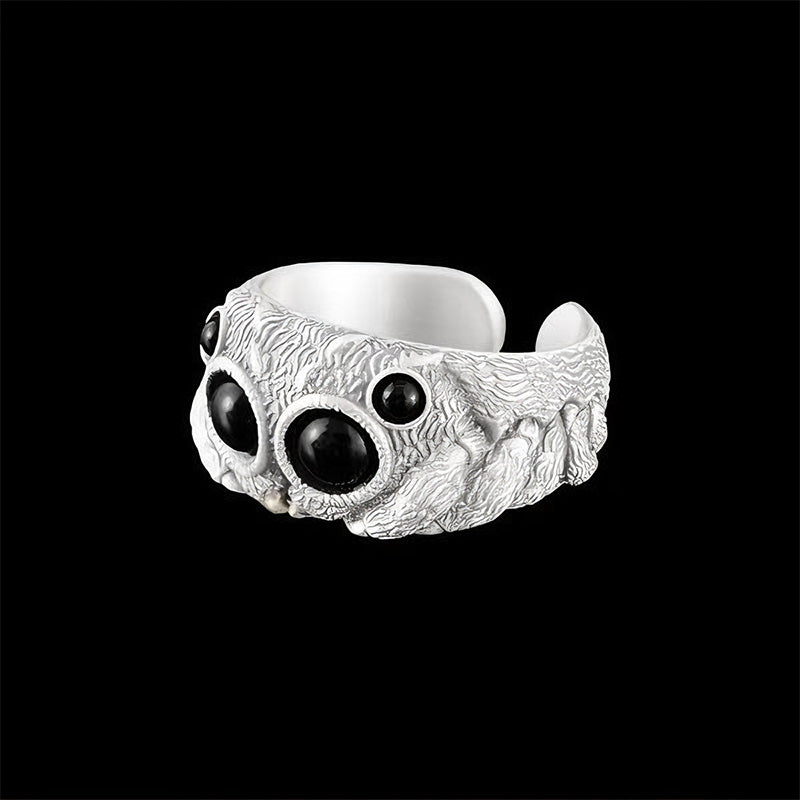 Jumping Spider Adjustable Ring Creative Animal Statement Jewelry